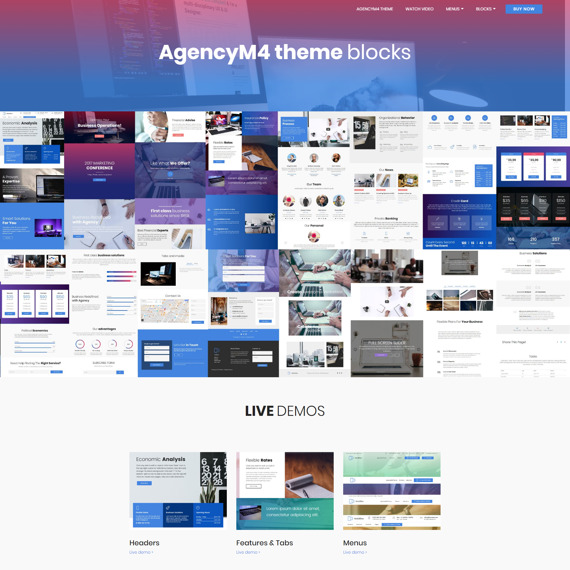 HTML5 Bootstrap AgencyM4 Templates