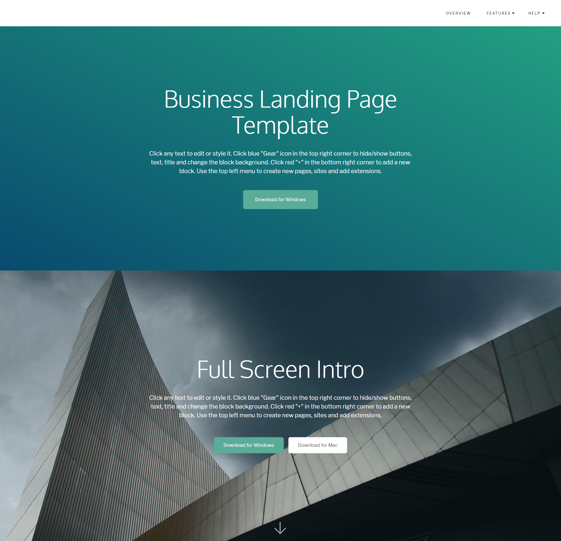 Free Download Bootstrap Business Landing Page Themes