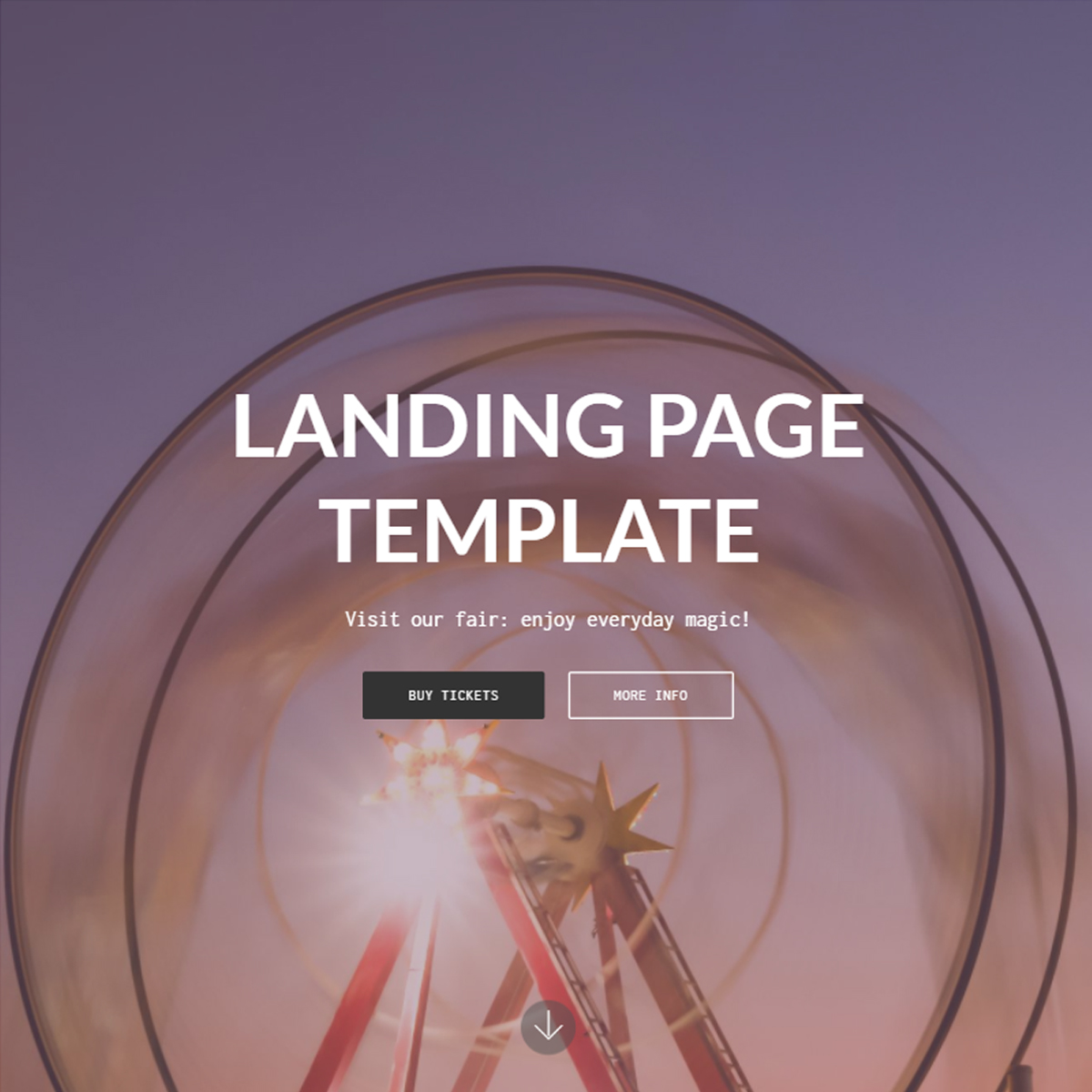 HTML Bootstrap Landing Page Templates