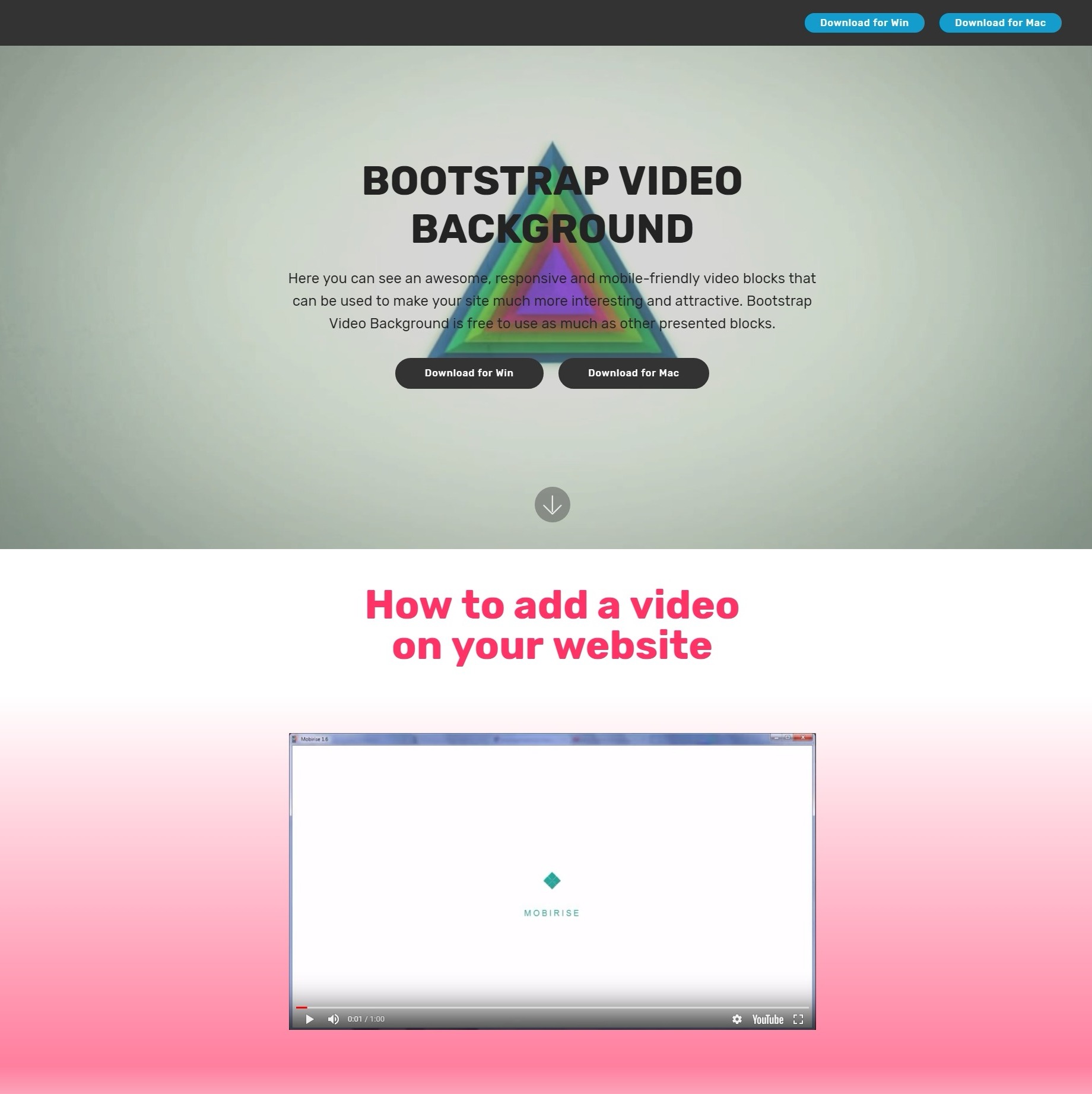 Bootstrap modal video players và dropdown menu sẽ khiến cho trang web của bạn trở nên đẹp mắt và chuyên nghiệp. Với những hiệu ứng đặc biệt của Bootstrap modal video players và dropdown menu, trang web của bạn sẽ trở nên độc đáo và ấn tượng hơn bao giờ hết.